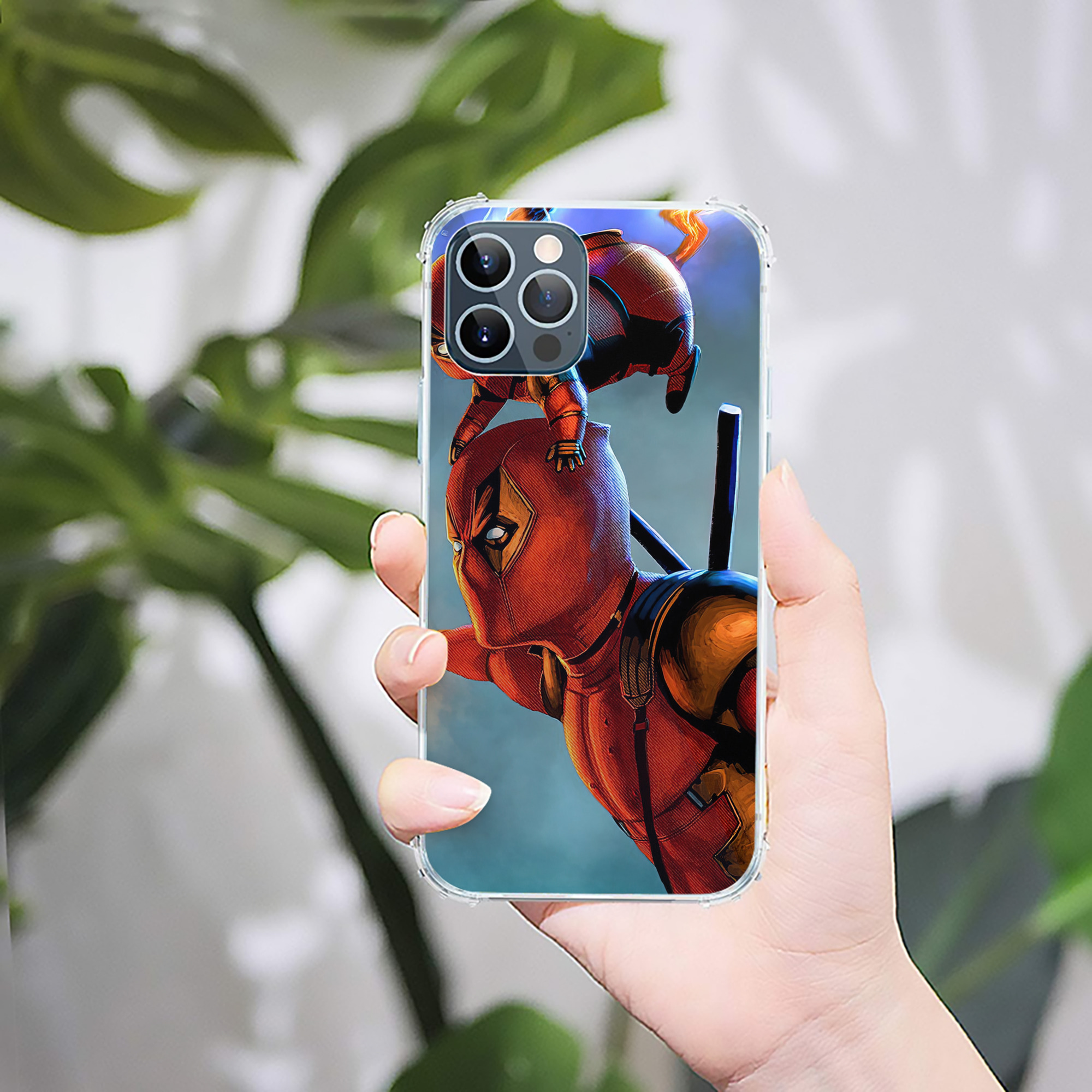 （画像用） Deadpool デッドプール 【iPhone 12シリーズ対応】透明スマホケース（クリアソフトケース）